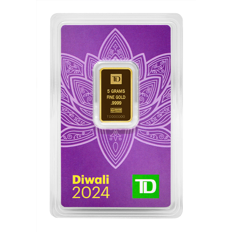 Image for 5 gram TD Diwali Gold Bar (2024) from TD Precious Metals